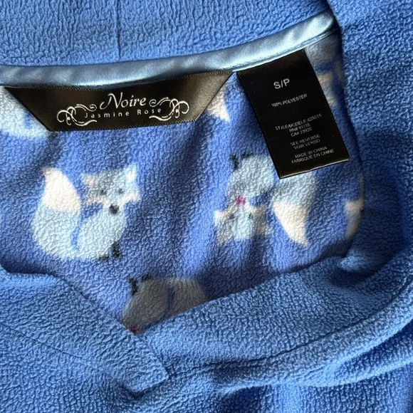 Women's Blue Pajama Set - Picture 7 of 8